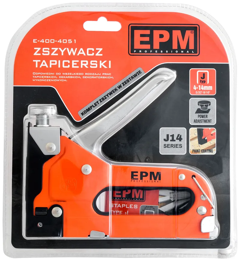 Zszywacz Tapicerski 4mm -14MM Regulowany J14 EPM