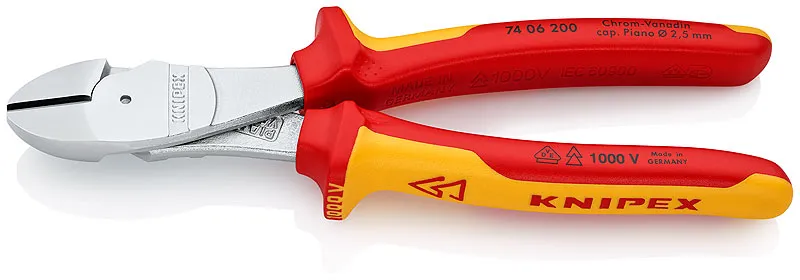 Szczypce Tnące Boczne O Zwiększonym Przełożeniu 200mm KNIPEX
