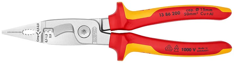 Szczypce Do Prac Elektroinstalacyjnych Izolowane 200mm KNIPEX