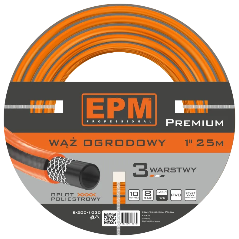 Wąż Zbrojony Do Urządzeń Zraszających 1 25mb Premium EPM