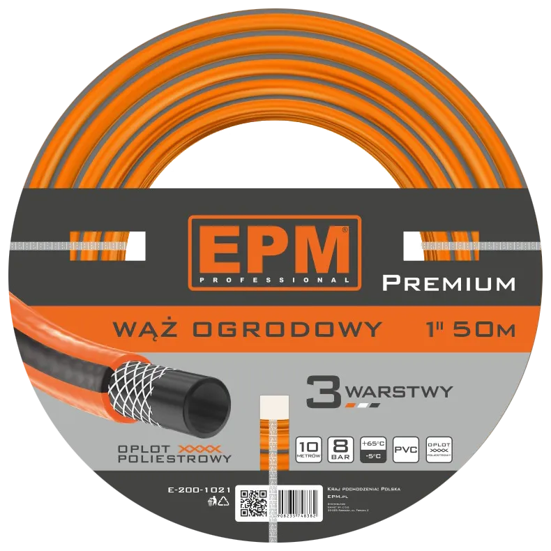 Wąż Zbrojony Do Urządzeń Zraszających 1 50mb Premium EPM