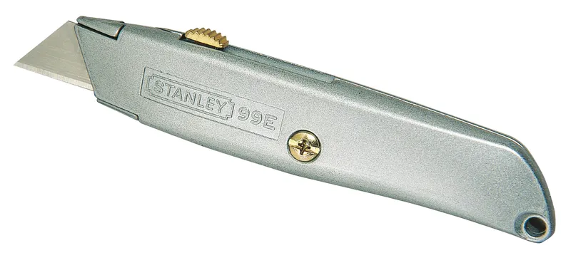 Nóż Metalowy 99E, Ostrze Chowane, 3 Ostrza Zapasowe [K] STANLEY