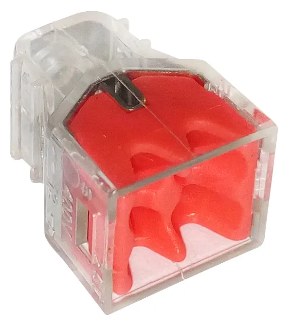 Szybkozłączka 4*0,5-2,5MM2 Transparentna/Czerwony 10 Sztuk EPM