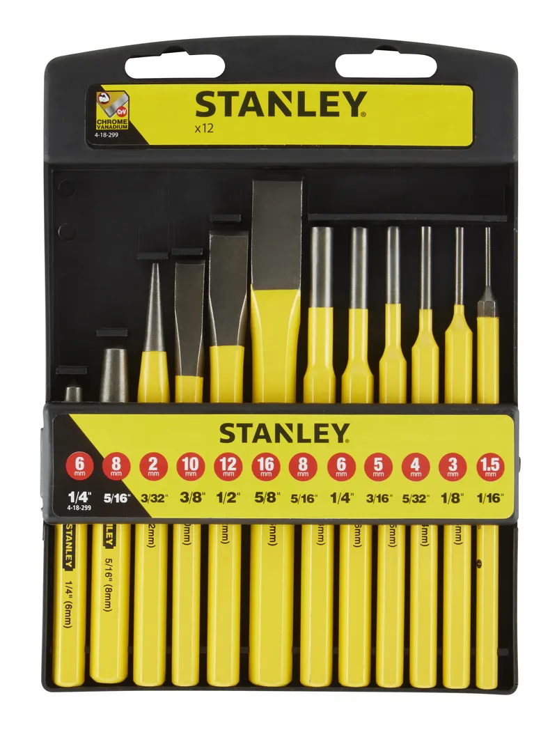 Przecinaki + Punktaki Zestaw 12 szt. STANLEY