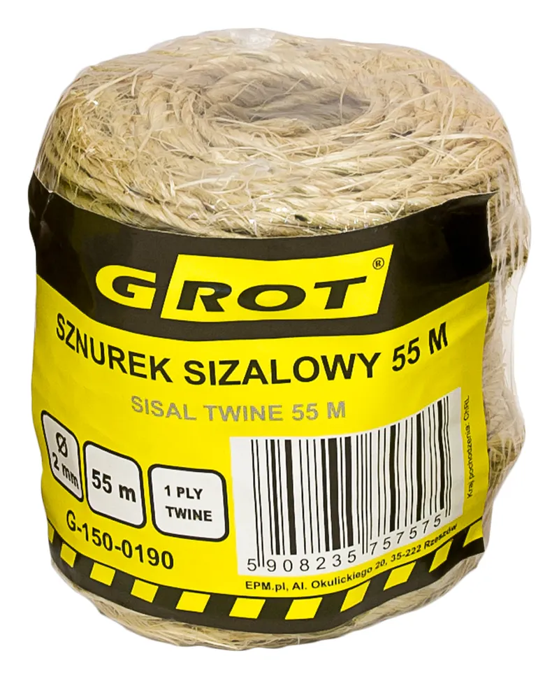 Sznurek Sizalowy 2mm 55mb GROT