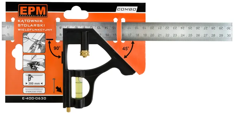 Kątownik Stolarski Wielofunkcyjny Combo 300mm EPM