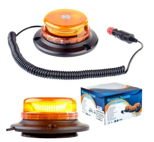 Lampa Ostrzegawcza Obrotowa - Magnes WL400 3W LED Mocna
