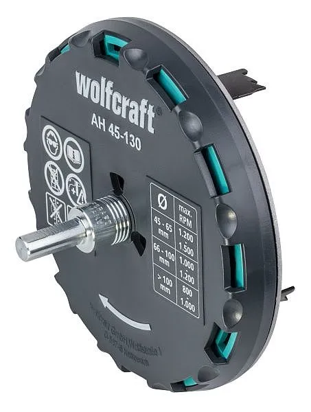 Otwornica Regulowana 45-130MM WOLFCRAFT