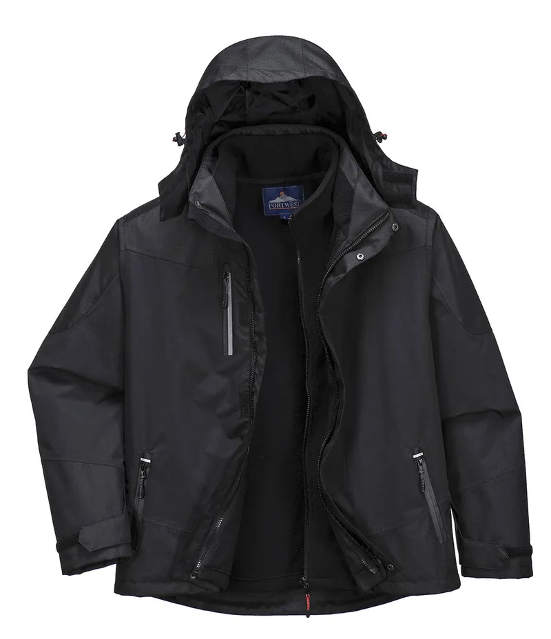 Kurtka Ocieplana 3w1 S553 XL PORTWEST - Czarna