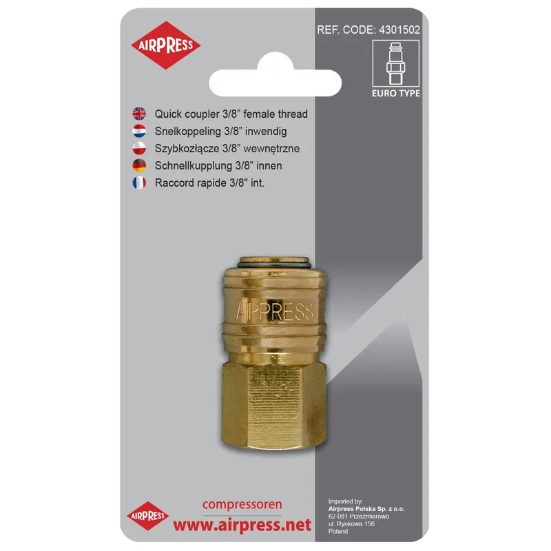 Szybkozłącze Z Gwintem Wewnętrznym 3/8'' AIRPRESS