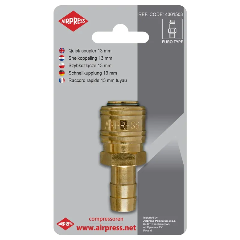 Szybkozłącze Z Wyjściem Na Wąż 13 mm AIRPRESS