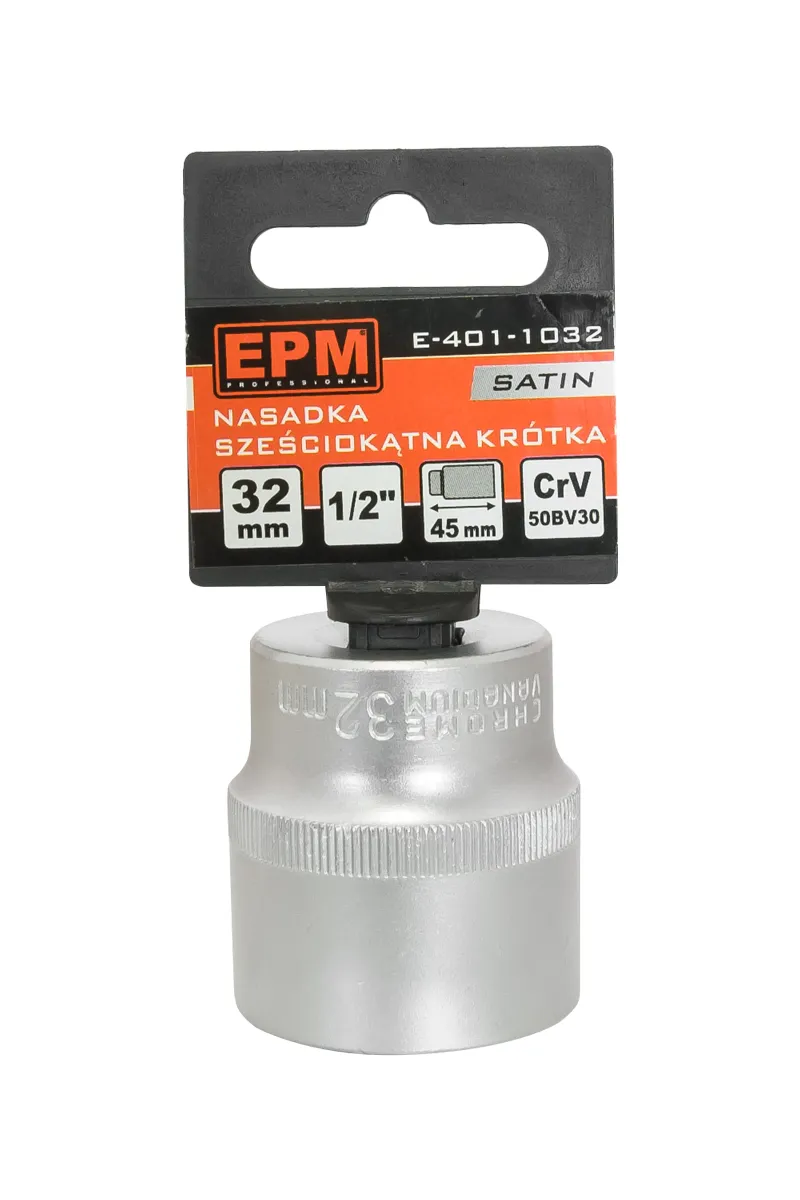 Nasadka Krótka 1/2'' 6-KĄTNA Satin 21mm EPM