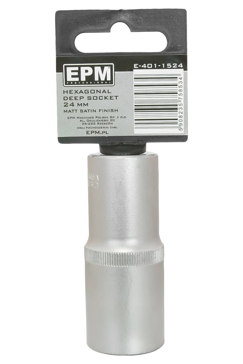Nasadka Długa 1/2'' 6-KĄTNA Satin 24mm EPM