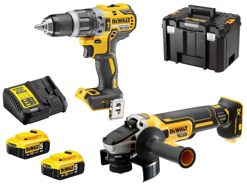 Zest. Elektronarzędzi Akum. DCD796+DCG405 2*5.0AH DEWALT