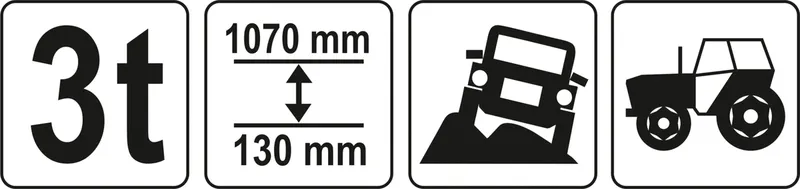 Podnośnik Farmerski 3T 48'' YATO