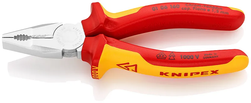 Szczypce Uniwersalne VDE 1000V 160mm KNIPEX