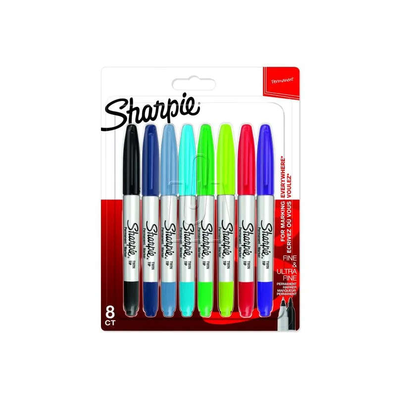 Markery Sharpie Twin Tip Zestaw 8 Kolorów