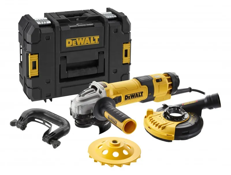 Szlifierka Do Szlifowania Betonu 125 mm 1500W Zestaw DEWALT