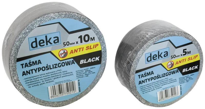 Taśma Antypoślizgowa Anti Slip Black 50MM*10M DEKA - Czarna