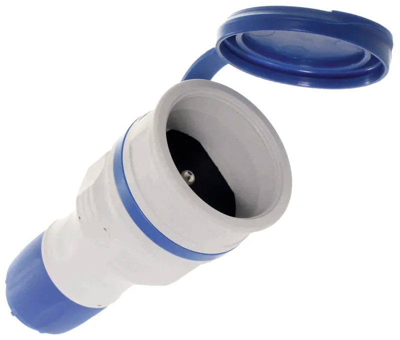 Gniazdo Gumowe 2P+Z, 16A Extrem IP54 Szaro-Niebieskie KEL