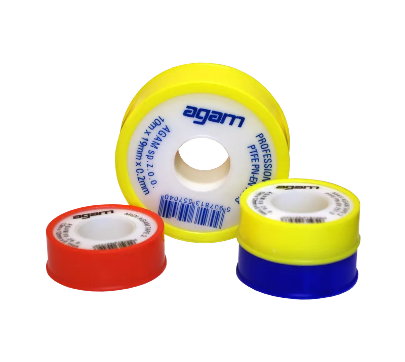 Taśma Teflonowa PROFESSIONAL2 15M*19MM*0.2MM Gaz, Woda AGAM