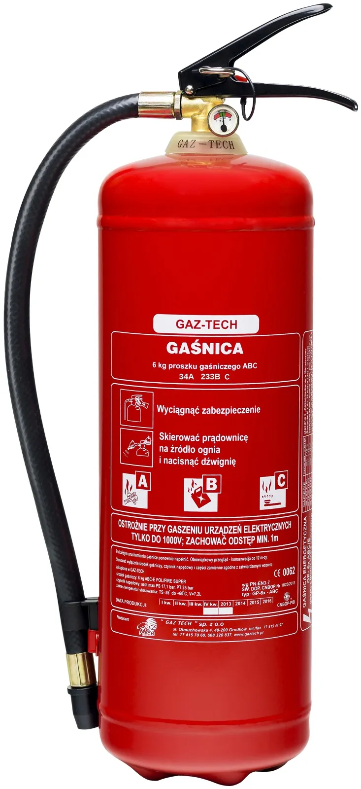 Gaśnica Proszkowa 4kg