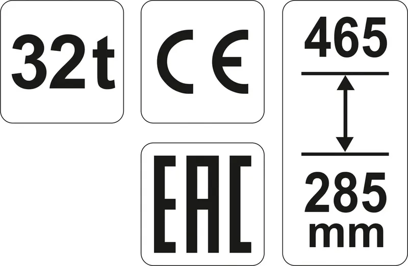 Podnośnik Hydrauliczny Słupkowy 32T YATO