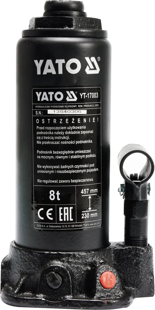 Podnośnik Hydrauliczny Słupkowy 8T YATO