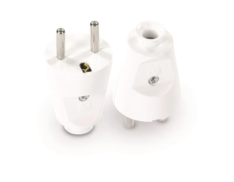 Wtyczka Prosta Rozbieralna 2P+Z, 16A, 250V VOLTEO - Biała