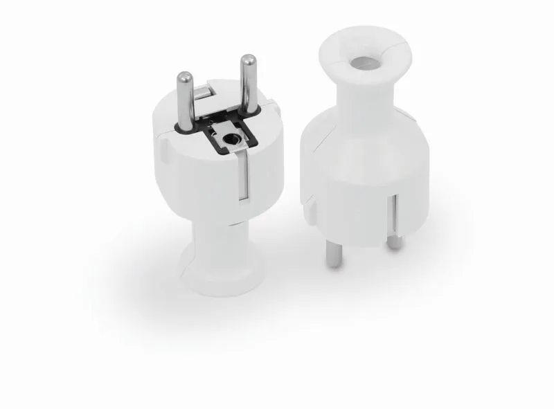 Wtyczka Prosta Rozbieralna Uni-Schuko, 2P+Z 16A, 250V VOLTEO - Biała