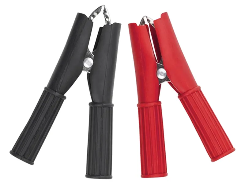 Złącze Krokodyl 30A Izolowane DŁ.74MM - Czarne