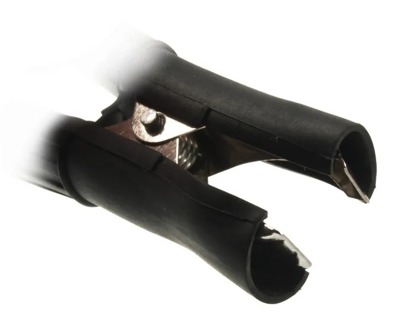 Złącze Krokodyl 30A Izolowane DŁ.74MM - Czarne