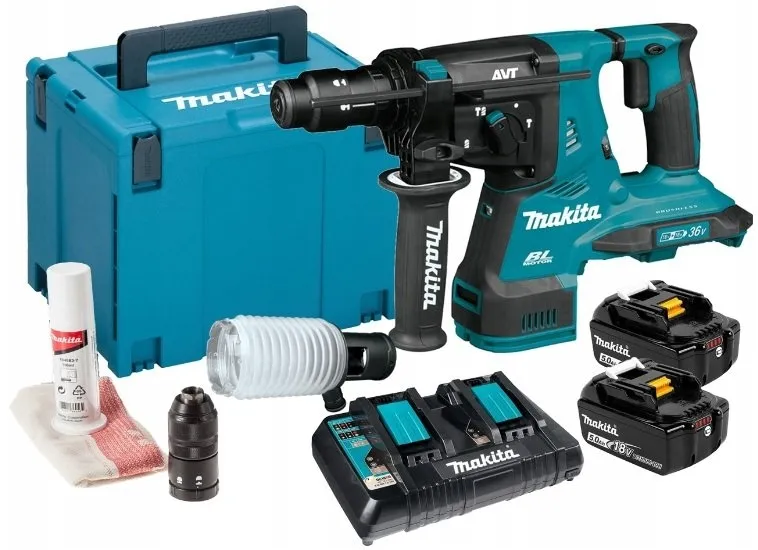 Młot Udarowy Obrotowy Akumulatorowy 2*18V 2*5.0*AH Aws MAKITA