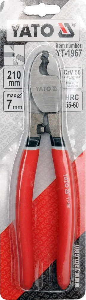 Szczypce Do Cięcia Przewodów 210mm MAX.7MM YATO