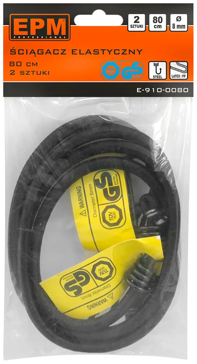 Ściąg Uniwersalny Elastyczny 8MM*80CM EPM