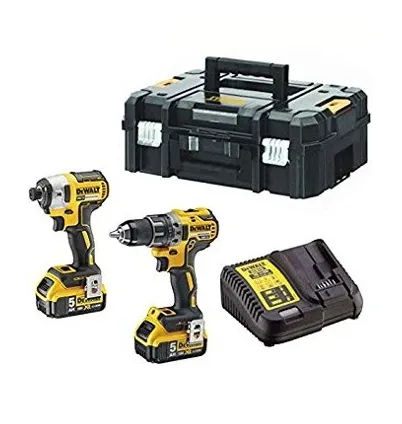 Zestaw Narzędzi 18V DCD791 + DCF887 2*5.0AH DEWALT