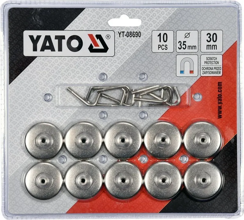 Zestaw Haczyków Magnetycznych 10 szt. YATO