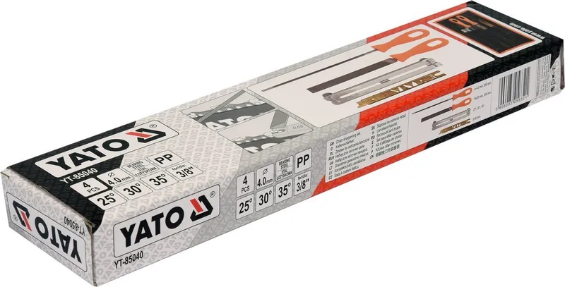 Zestaw Do Ostrzenia Łańcucha 4.0mm 4 szt. YATO