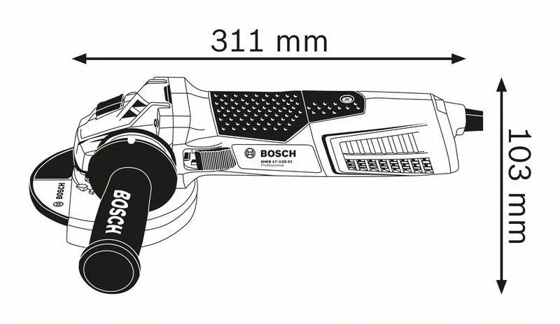 Szlifierka Kątowa 125mm Gws 19-125 Cie 1900W BOSCH