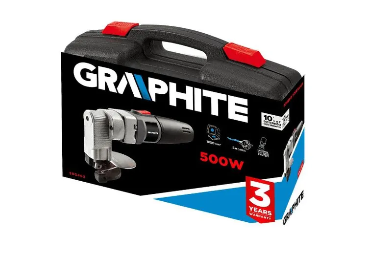 Nożyce Do Blachy Prostej 500W GRAPHITE
