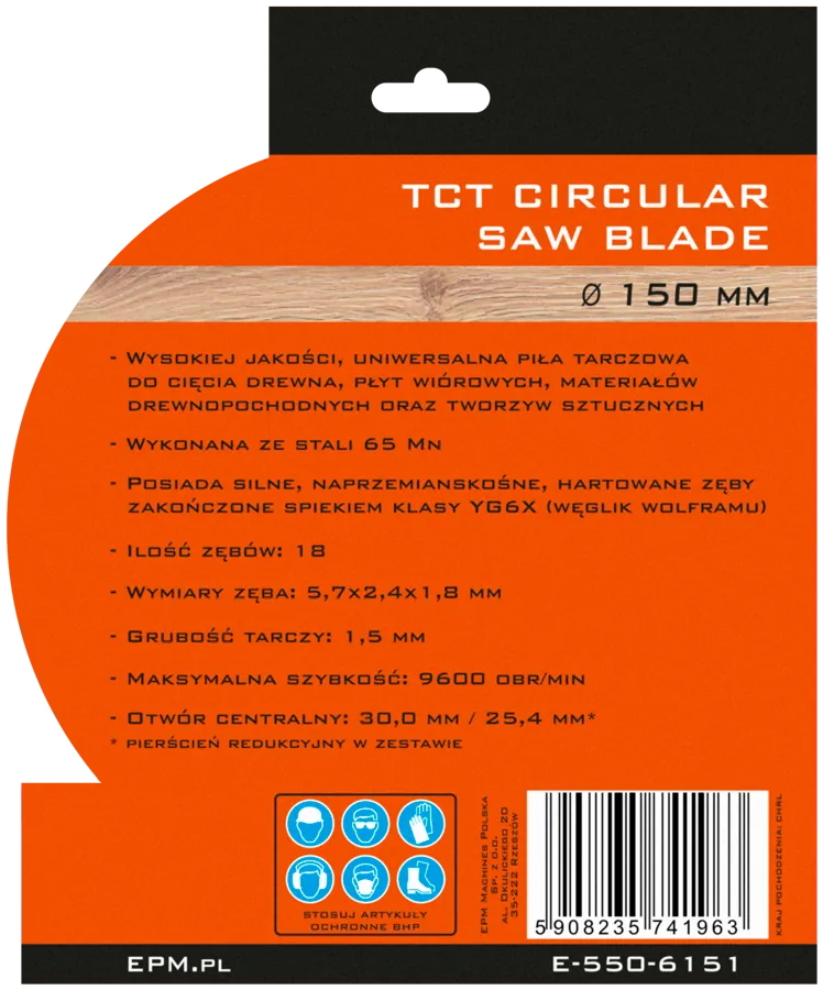 Piła Spiekowa 150mm 18 Zębów EPM