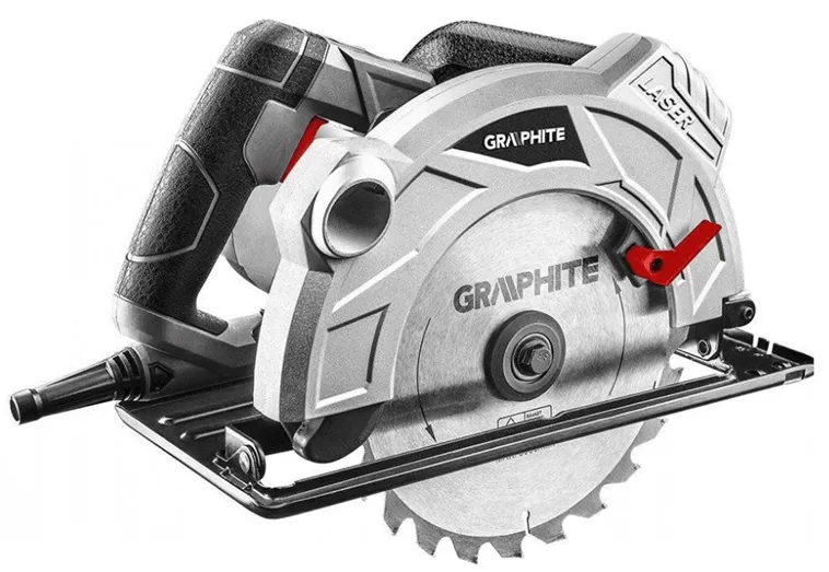 Pilarka Tarczowa 1800W 210*30MM Laser Głębokość Cięcia 73mm GRAPHITE
