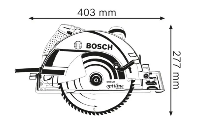Pilarka Tarczowa Gks 235 Turbo 85 mm 2050W BOSCH