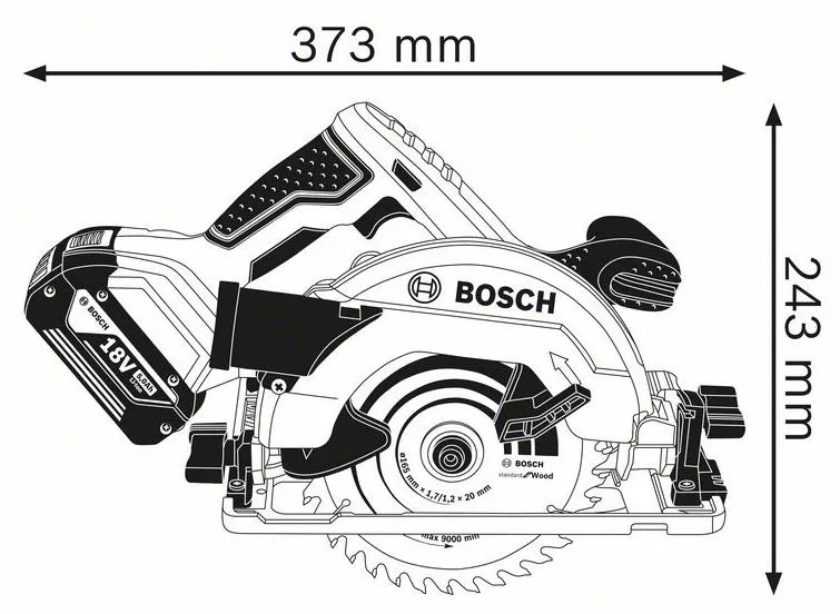 Pilarka Tarczowa Gks 18 V-57G 0*AH BOSCH