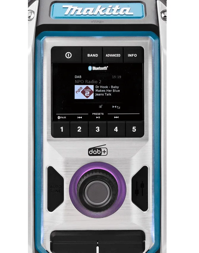 Odbiornik Radiowy Dąb/Dąb+, Bluetooth, Subwoofer MAKITA