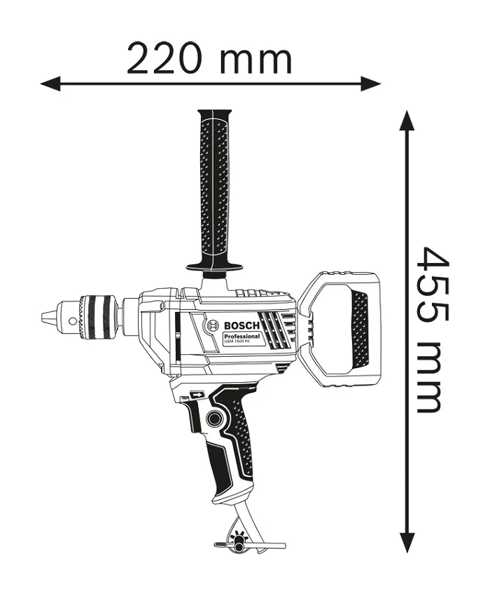 Wiertarka Gbm 1600 Re 850W BOSCH