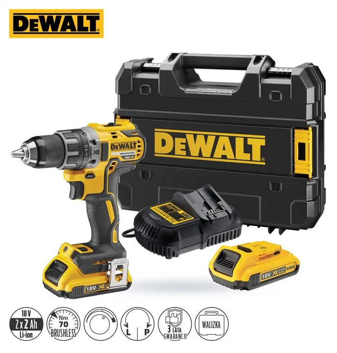 Wiertarko-Wkrętarka Akumulatorowa Xr 18V 2*2.0AH DEWALT