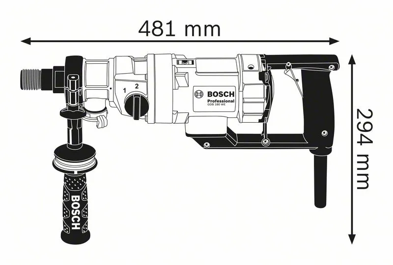 Wiertnica Diamentowa Gdb 180 We BOSCH