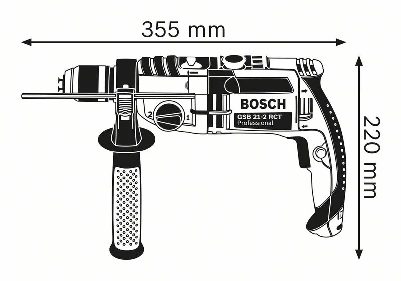 Wiertarka Udarowa Gsb 21-2 Rct 1300W BOSCH