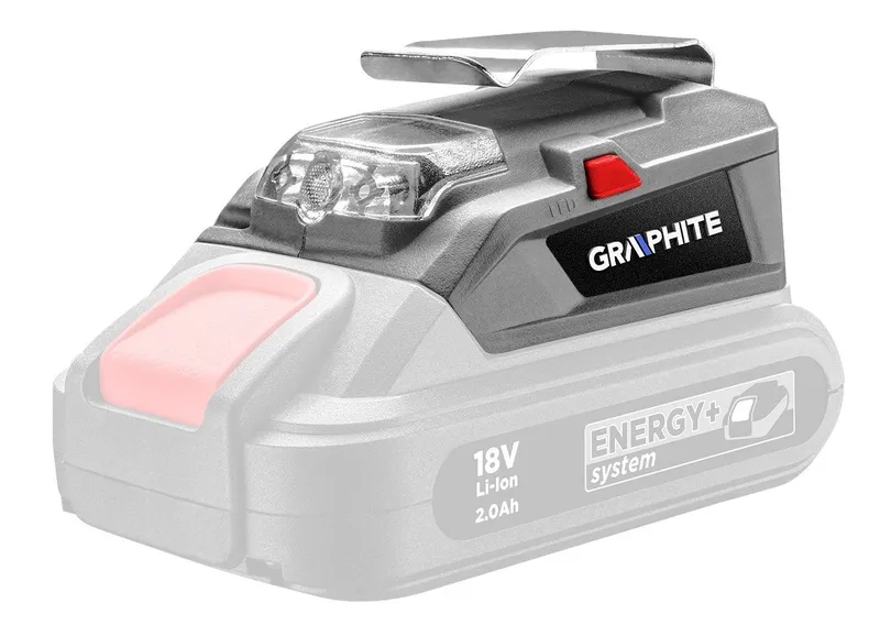 Latarka Akumulatorowa 18V Li-Lion Z Wyjściem USB GRAPHITE